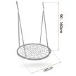 Neo-Sport NS-104 fészekhinta 100 cm fekete (110400)