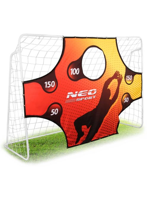 Neo-Sport XL futballkapu focikapu 245 x 155 x 80 cm célzófallal
