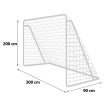 Neo-Sport NS-496 Futballkapu 300x200x90 cm fehér (1496)