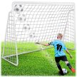 Neo-Sport NS-496 Futballkapu 300x200x90 cm fehér (1496)