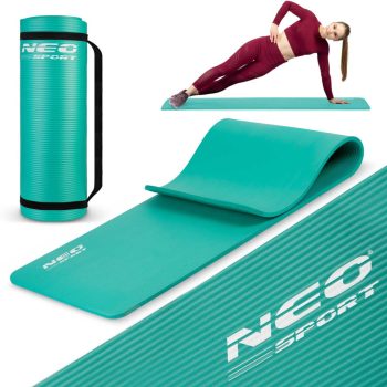   Mata do ćwiczeń gruba 183 x 60 cm Neo-Sport - 192301 turkusowa
