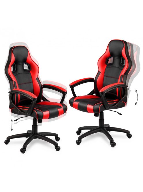 Sofotel Surmo irodai szék játékosoknak gamer szék fekete-piros