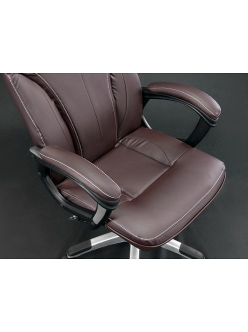Sofotel EG-222 bőr irodai fotel forgószék barna