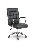 Sofotel Benton fekete eco-bőr irodai szék forgószék