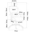 Sofotel Talin mikrohálós irodai szék forgószék szürke (2491)