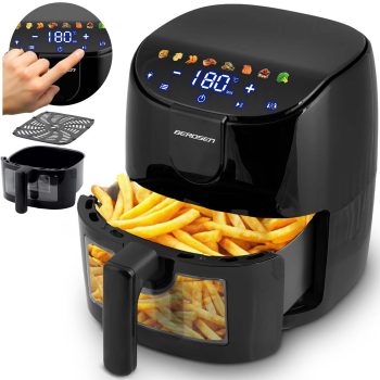 Frytkownica beztłuszczowa Air fryer Berdsen BD-658 czarna