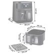 Frytkownica beztłuszczowa Air fryer Berdsen BD-661 czarna