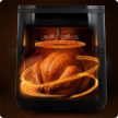 Frytkownica beztłuszczowa Air fryer Berdsen BD-661 czarna