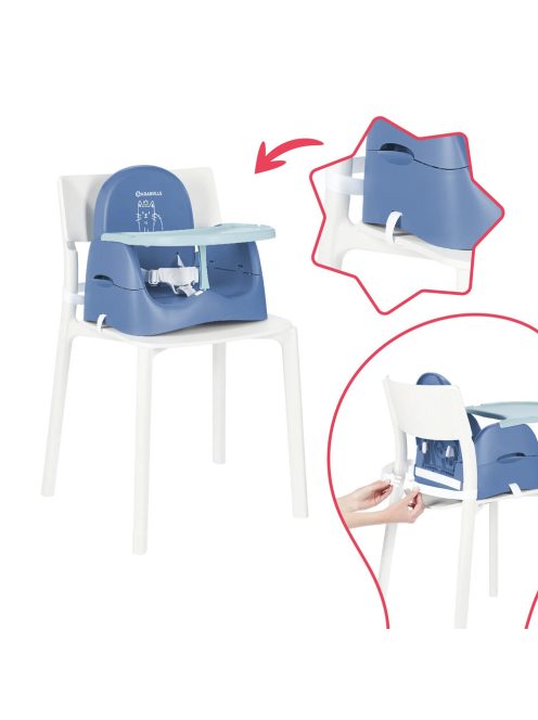 Badabulle etetőszék székre tehető Home and Go kék B009014