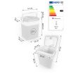 Berdsen Icemax 29 literes ECO üzemmódú utazóhűtő - kék (3828)