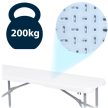 Plonos Összecsukható kerti vendéglátó pad 180 cm fehér (440200)