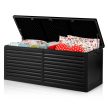 Plonos Kerti láda 143,5 x 57 x 53,5 cm 390 liter fekete (480100)