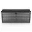 Plonos Kerti láda 143 x 57 x 53,5 cm 390 liter fekete és szürke (480101)