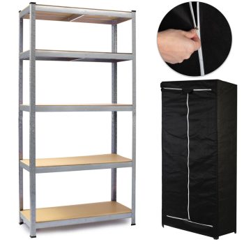   Regał metalowy magazynowy 180 x 90 x 40 cm Humberg HR-812 + pokrowiec GRATIS