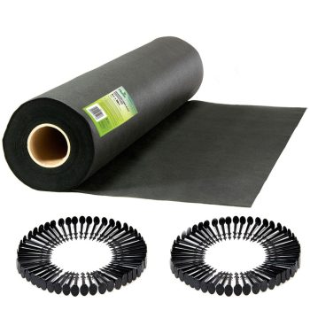   Plonos Kerti agrotextília 1 m x 50 m + 50 db talajtű - fekete