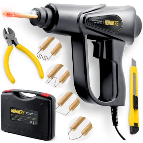 Humberg HM-293 70 W-os műanyag hegesztő + 800 kapocs (529300-529901)