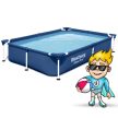 Bestway 56401N Téglalap alakú vázas medence 221x150x43 cm 16 az 1-ben (56401N-15W1SET)