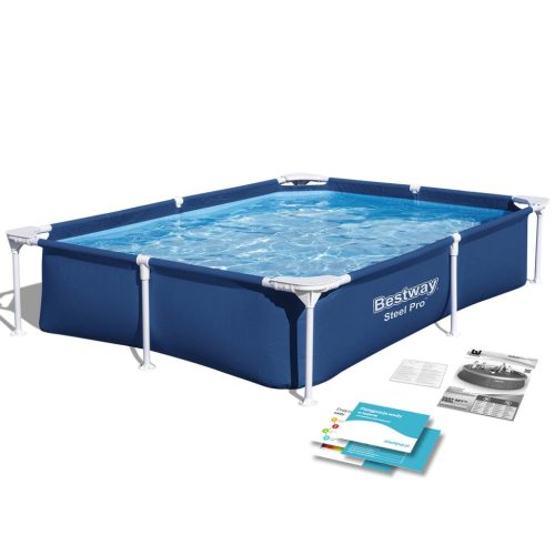 Bestway 56401N téglalap alakú vázas medence 221x150x43 cm (56401N)