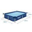 Bestway 56401N téglalap alakú vázas medence 221x150x43 cm (56401N)