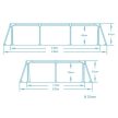 Bestway 56403N Kerti medence vázzal 259 x 170 x 61 cm (56403N)