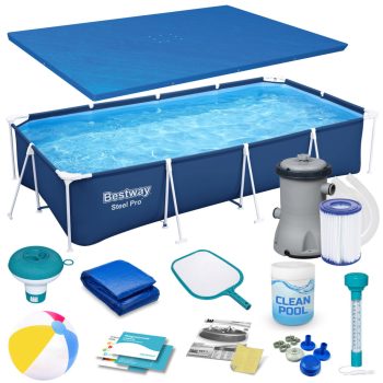   Bestway 56405N keretes kerti medence 400 x 211 x 81 cm 15 az 1-ben (56405N-15W1)