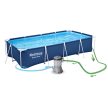 Bestway 56405N keretes kerti medence 400 x 211 x 81 cm 15 az 1-ben (56405N-15W1)