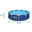 Bestway 56679 Kerti medence kerettel 305 x 76 cm 8 az 1-ben (56679)