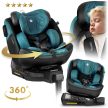 Nukido Prestige Line autósülés, fekete és kék, 0-36 kg, ISOFIX rögzítéssel (710101)