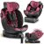 Nukido Prestige Line fekete és rózsaszín autósülés 0-36 kg ISOFIX (710102)