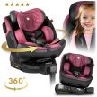 Nukido Prestige Line fekete és rózsaszín autósülés 0-36 kg ISOFIX (710102)