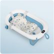Ricokids RK-287 Összecsukható fürdőkád gyerekeknek hőmérővel és betéttel fehér-kék (728700)