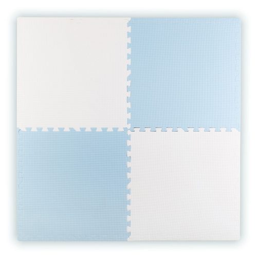 Ricokids nagy habszivacs kirakós szőnyeg, 60x60 cm, 4 db, barackszínű és fehér