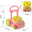 Ricokids 2 az 1-ben zenés járókeret, rózsaszín RK-744