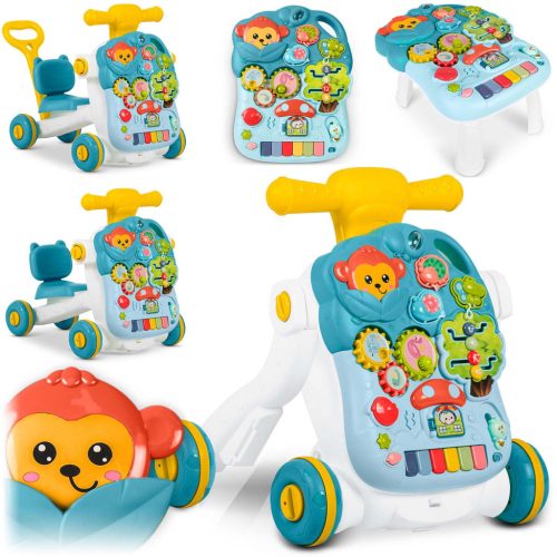 Ricokids 4 az 1-ben zenés járókeret, kék 781900