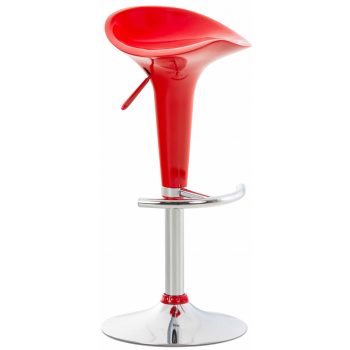   Saddle bárszék elforgatható lábtartóval piros - króm 1015905
