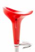 Saddle bárszék elforgatható lábtartóval piros - króm 1015905