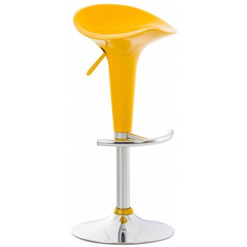   Saddle bárszék elforgatható lábtartóval sárga - króm 1015907