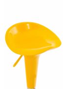 Saddle bárszék elforgatható lábtartóval sárga - króm 1015907