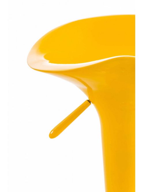 Saddle bárszék elforgatható lábtartóval sárga - króm 1015907