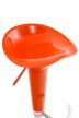 Saddle bárszék elforgatható lábtartóval narancs - króm 1015909