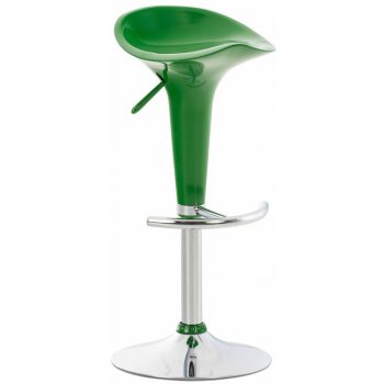   Saddle bárszék elforgatható lábtartóval zöld - króm 1015934