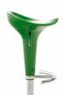 Saddle bárszék elforgatható lábtartóval zöld - króm 1015934