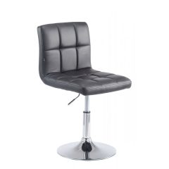   Palma Lounger V2 steppelt bárszék műbőr fekete - króm 101810601