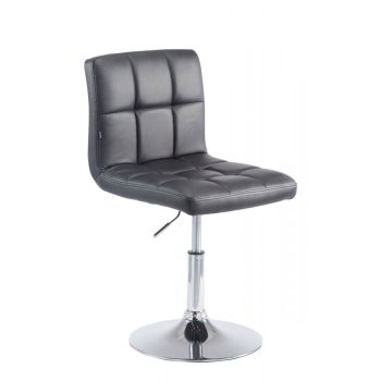   Palma Lounger V2 steppelt bárszék műbőr fekete - króm 101810601