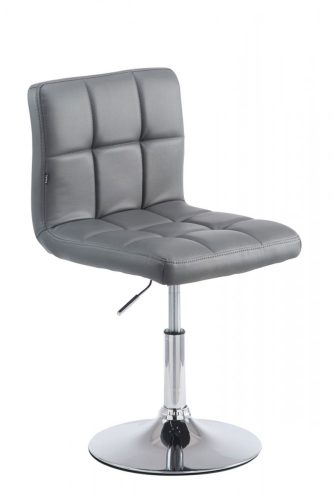 Palma Lounger V2 steppelt bárszék műbőr szürke - króm 101810808