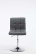 Palma Lounger V2 steppelt bárszék műbőr szürke - króm 101810808