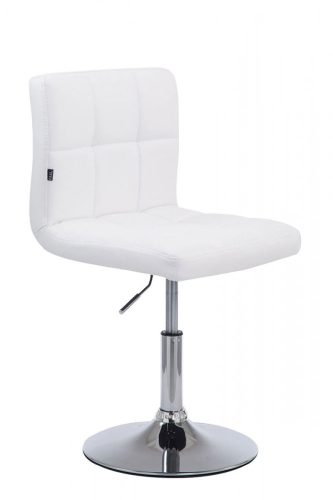 Palma Lounger V2 steppelt bárszék műbőr fehér - króm 101810902