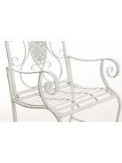 Punjab vidéki stílusú kerti szék antik fehér 111525531