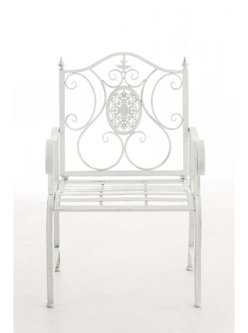 Punjab vidéki stílusú kerti szék antik fehér 111525531