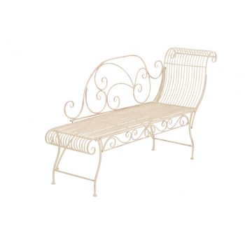 Karma kerti fém pad antik krém 78x156x46 cm 11362793